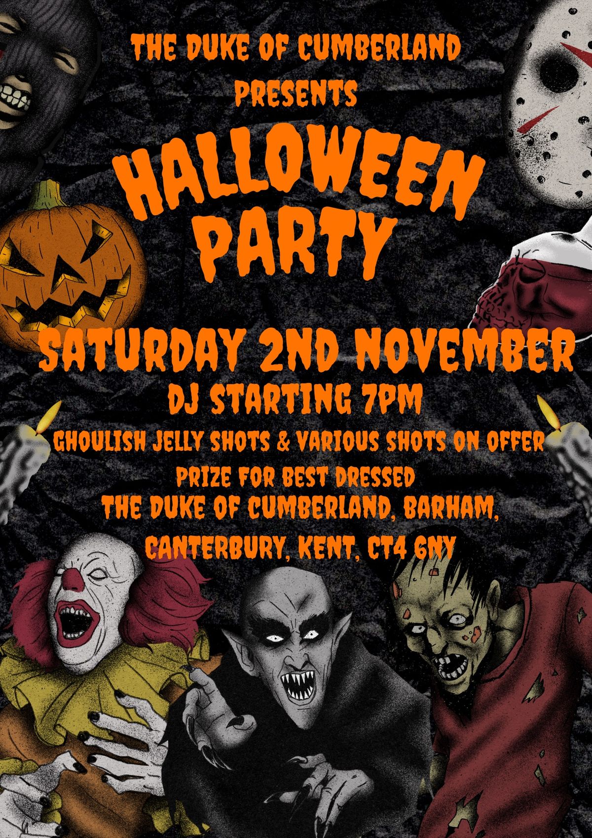 HALLOWEEN AT THE DUKE OF CUMBERLAND