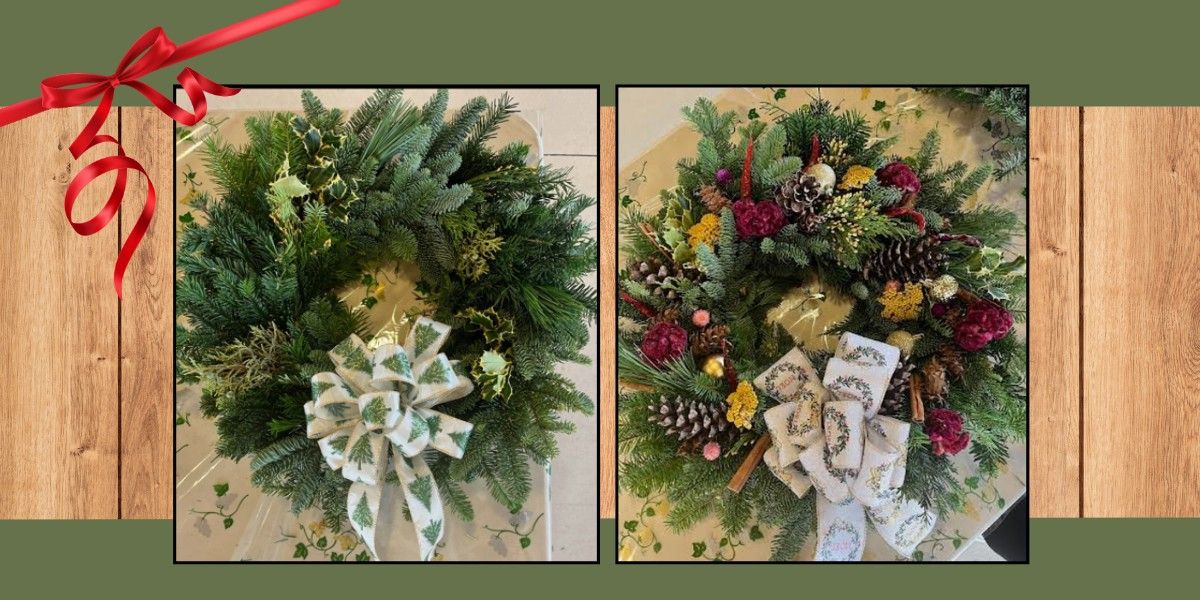 Fresh Greens Christmas Wreath Sunday Class