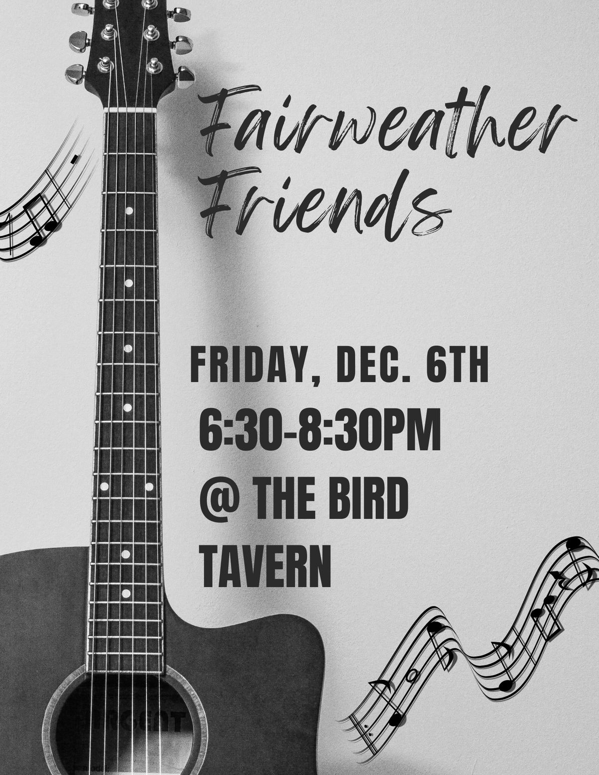 Fairweather Friends acoustic 