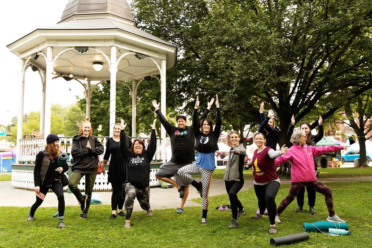 FREE YOGA at Barre Heritage Fest 2024, city hall (gazebo) park barre vt