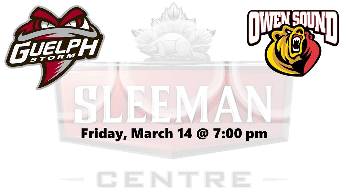 Owen Sound Attack vs. Guelph Storm