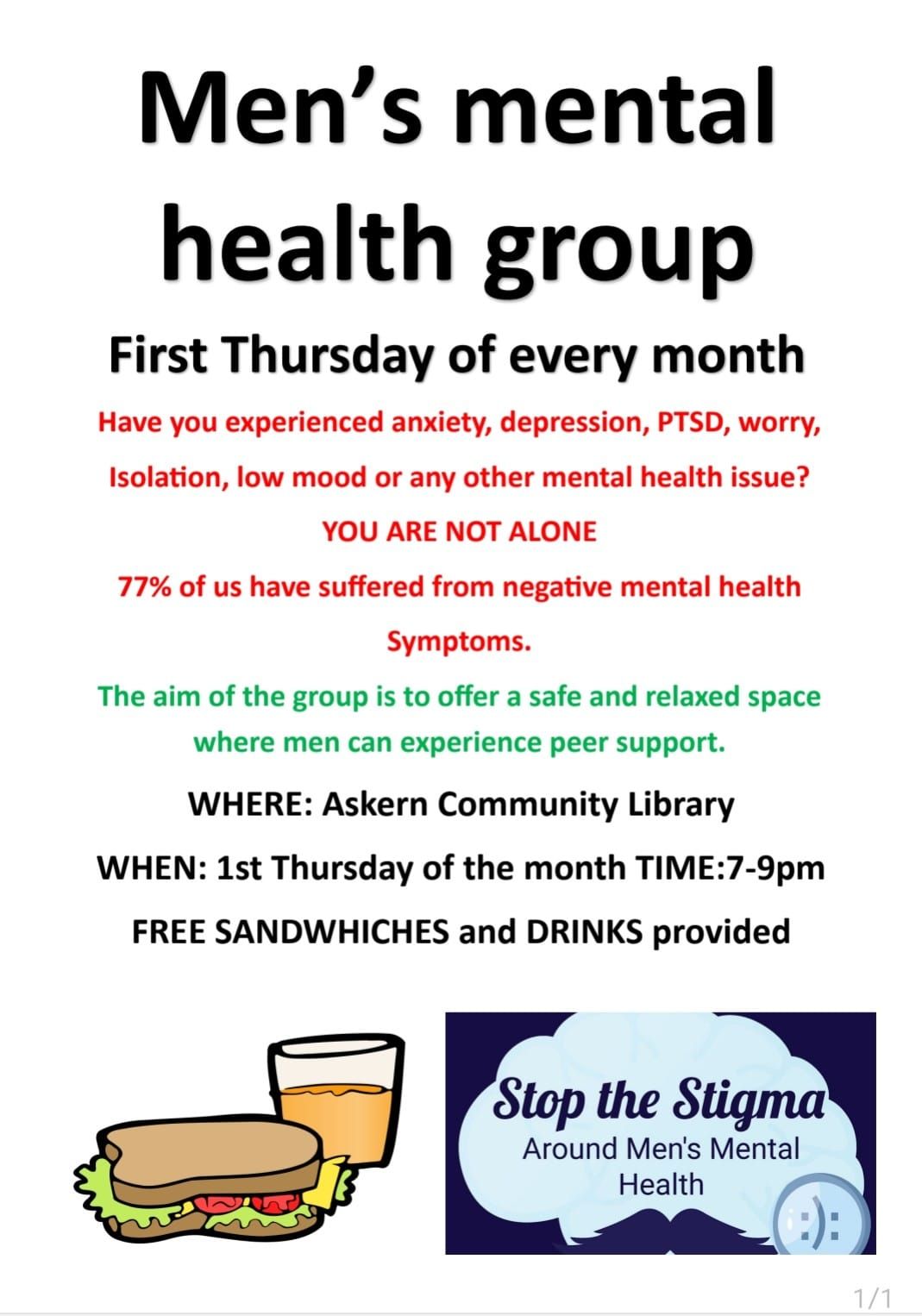 SUPPPORTING: Men's Mental Health Group