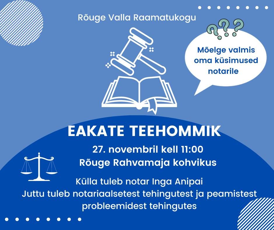 Eakate teehommik - k\u00fclaline notar Inga Anipai