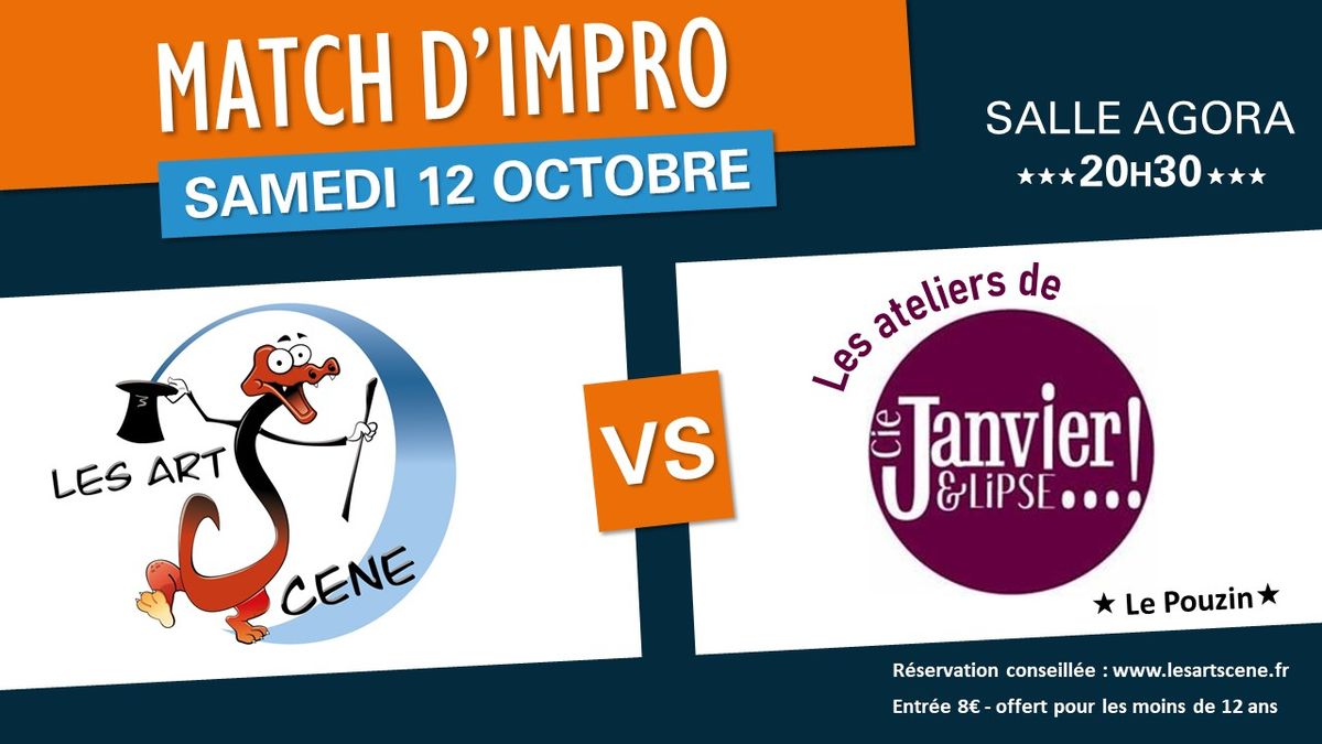 Match d'Impro Les Artsc\u00e8ne vs les ateliers de la Cie Janvier et Lipse