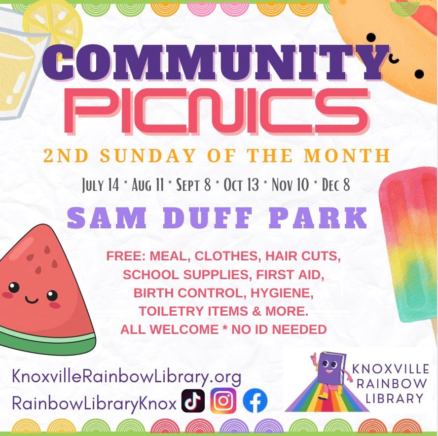 Free Community Picnics - Every 2nd Sunday of the Month