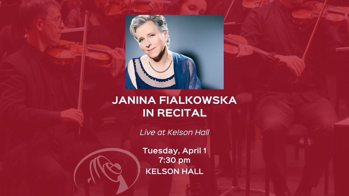 Janina Fialkowska in recital