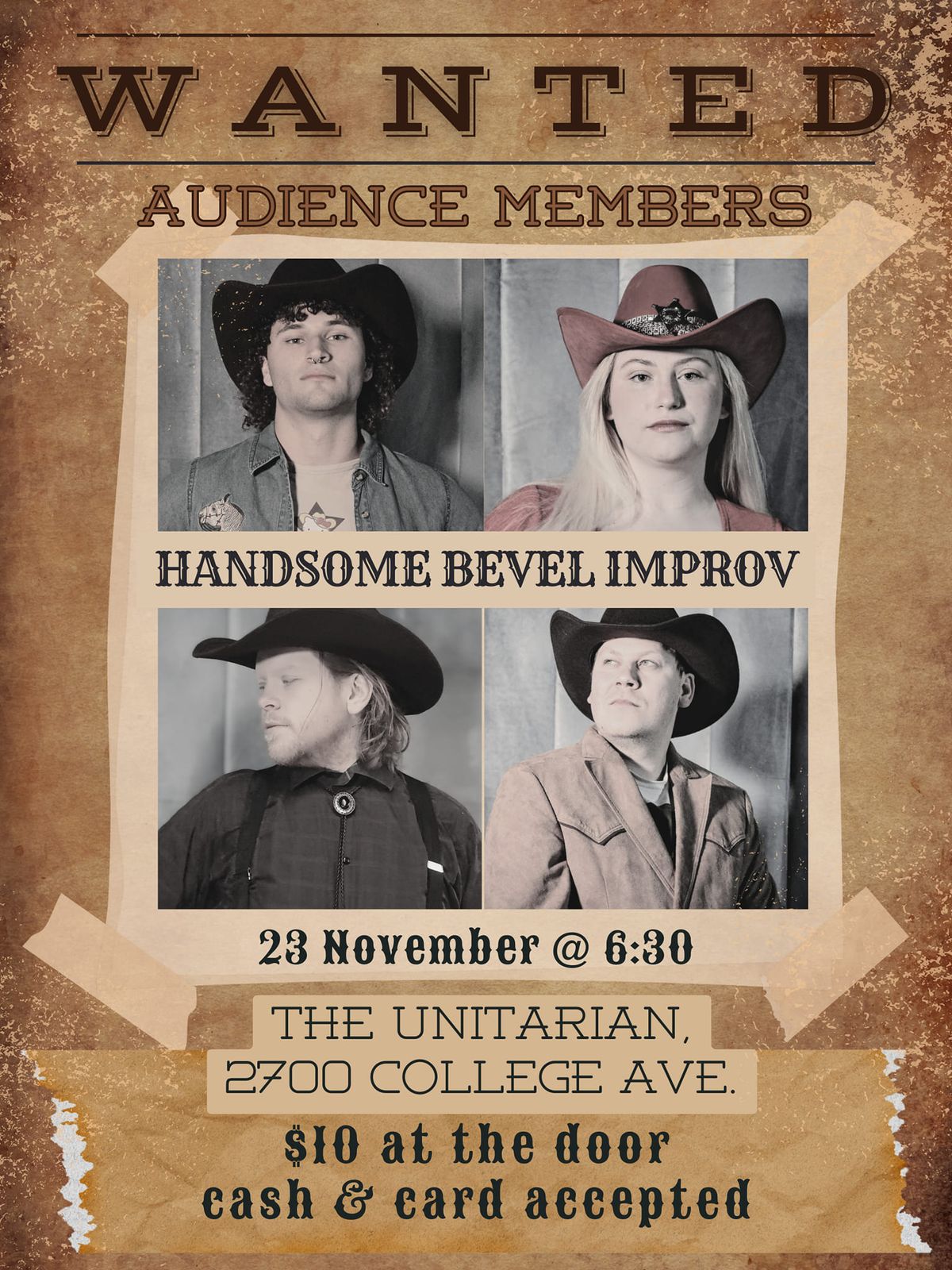 Handsome Bevel Improv Pre-Ag Western Special!