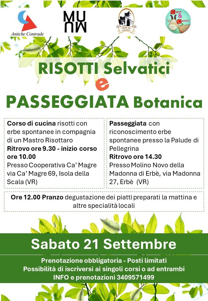 Risotti Selvatici e Passeggiata Botanica