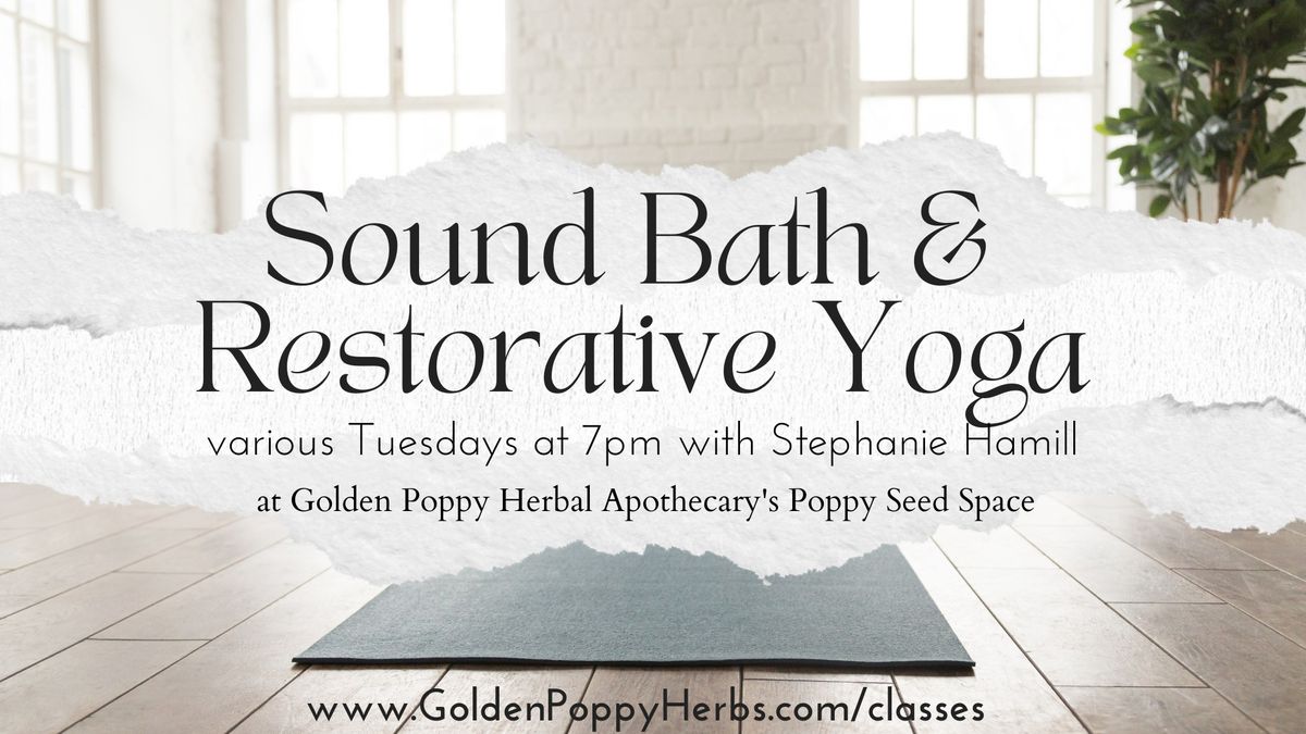 Sound Bath & Restorative Yoga with Stephanie Hamill