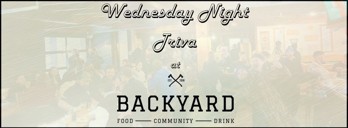 Wednesday Trivia At The Backyard