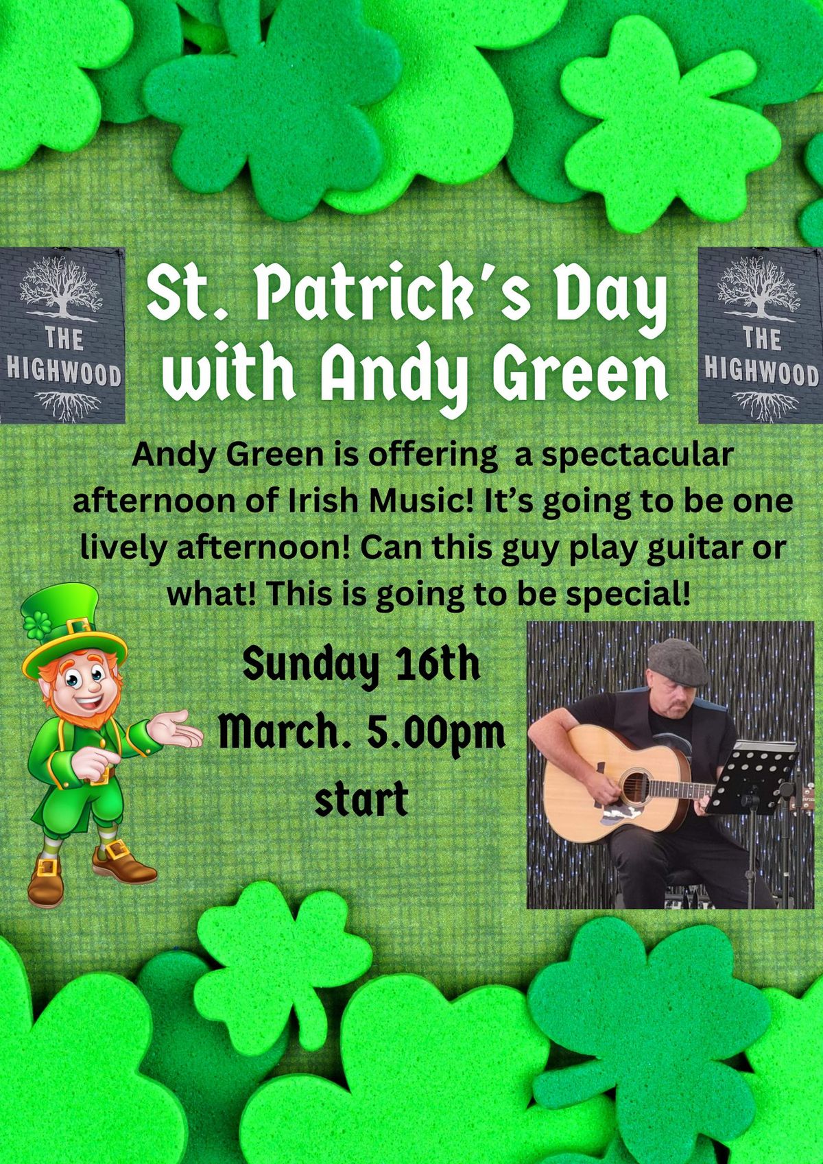 Andy Greens St Patrick's afternoon 