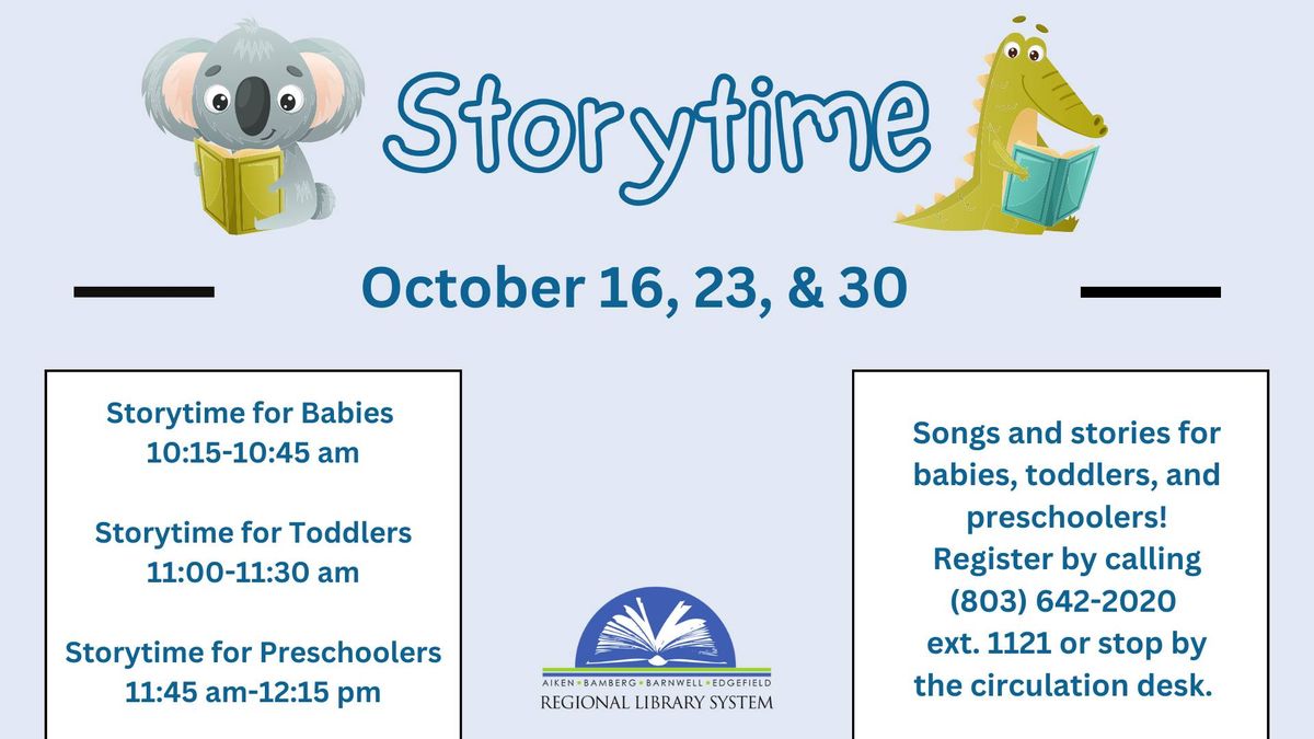 Storytime for Toddlers