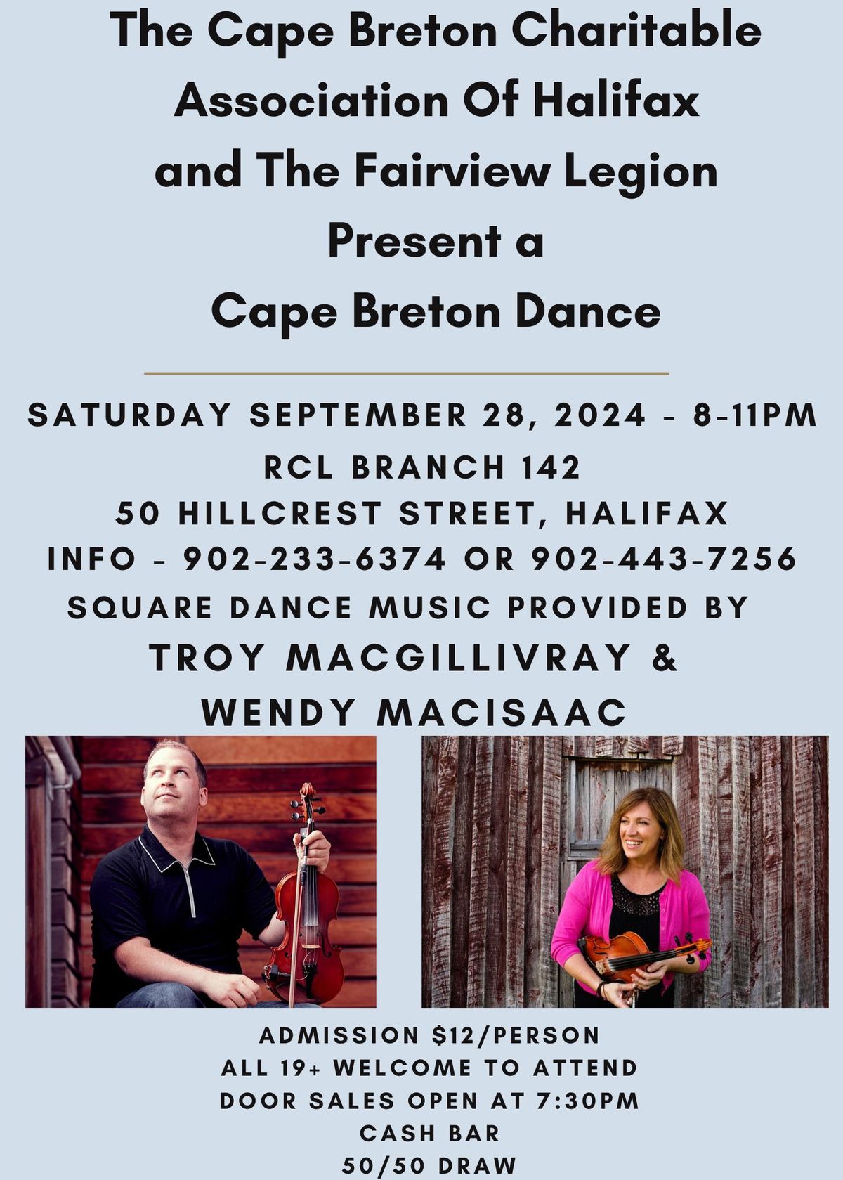 Halifax 19+ Cape Breton Dance - Troy MacGillivray and Wendy MacIsaac