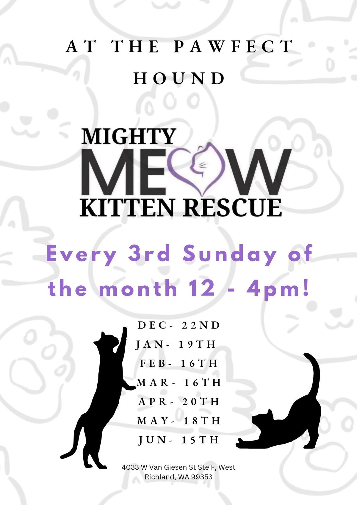 Pawfect Hound Mighty Meow Kitten Adoption Event