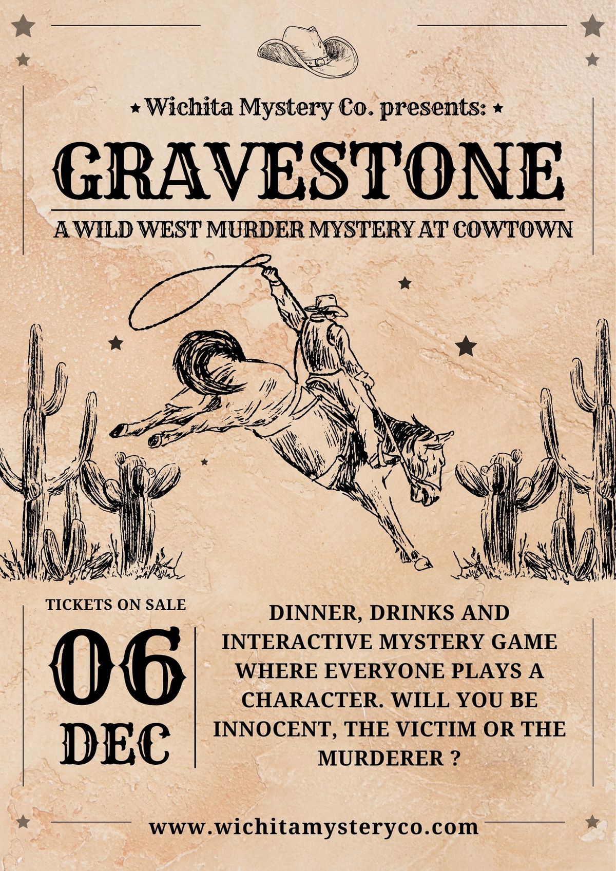 Gravestone- A Wild West Murder Mystery Game