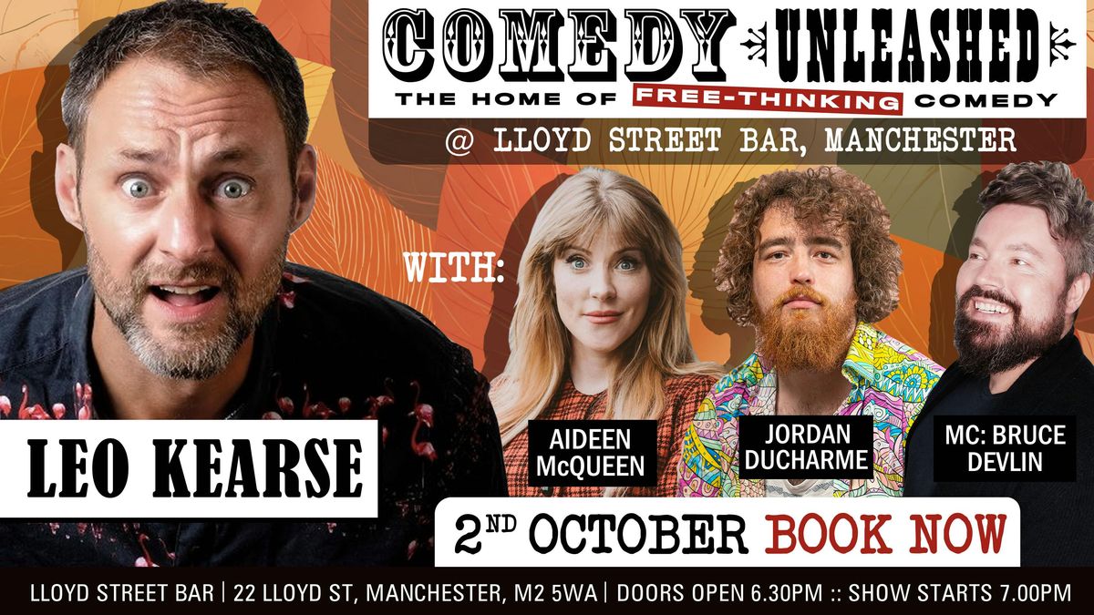 Leo Kearse, Aideen McQueen at Comedy Unleashed Manchester