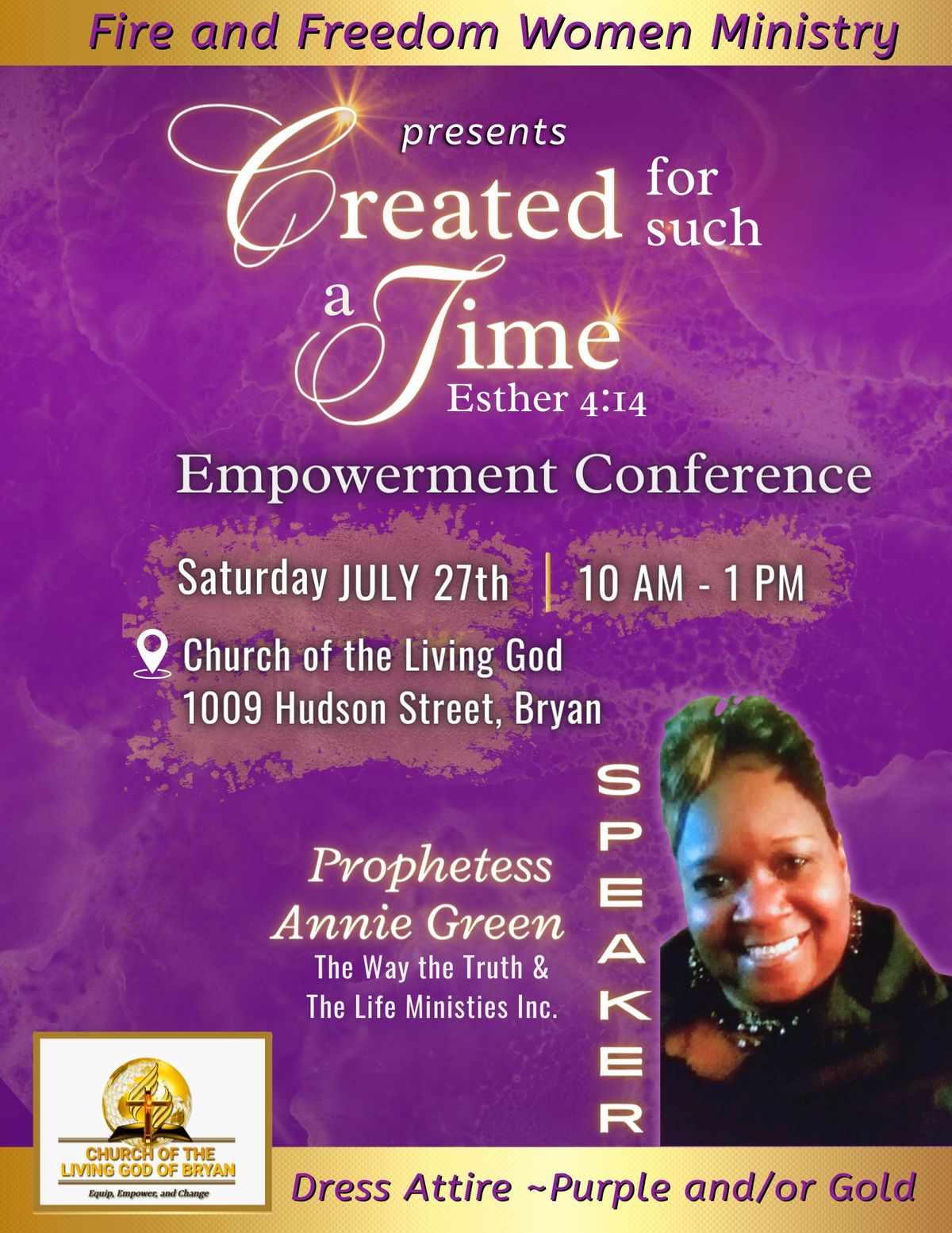 Created for Such a Time Empowerment Conference 