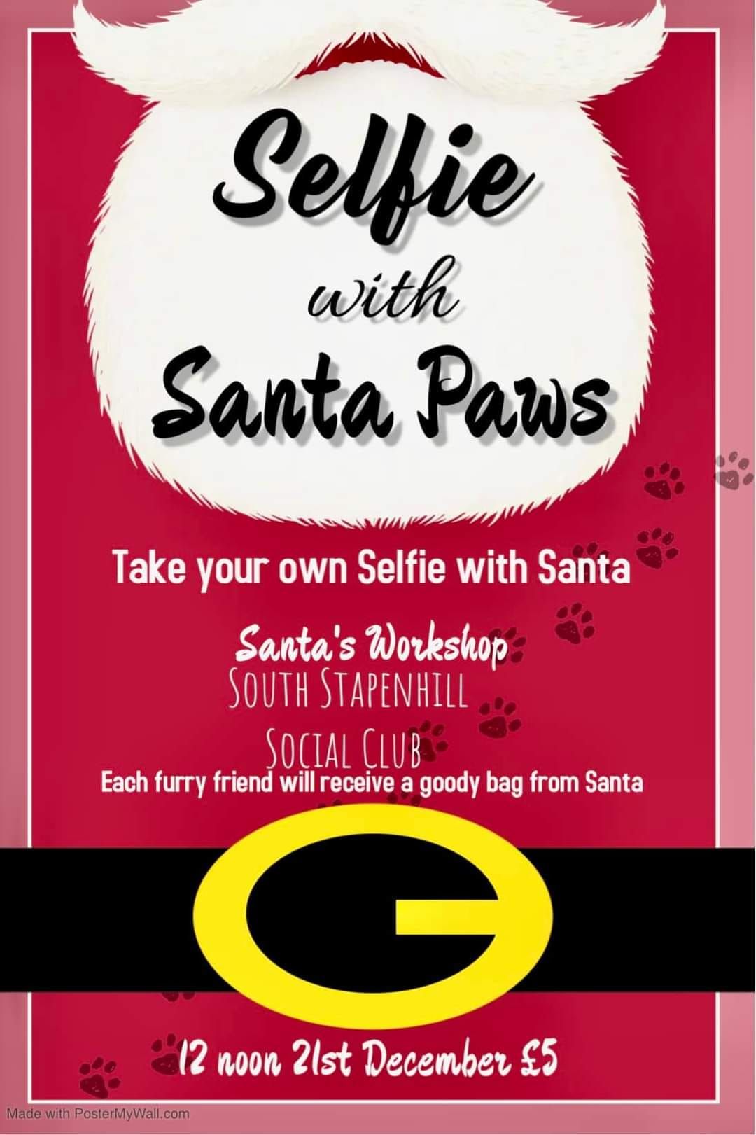 Selfie With Santa Paws