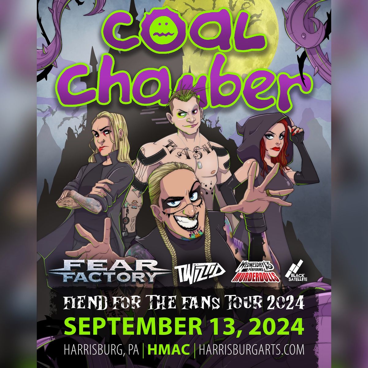 Coal Chamber w\/ Fear Factory, Twiztid, Wednesday 13 and Black Satellite at HMAC