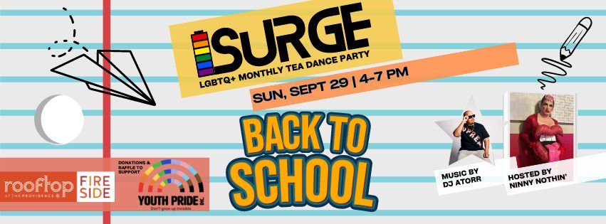 SURGE: Back to School - LGBTQ+ Tea Dance on the Rooftop!