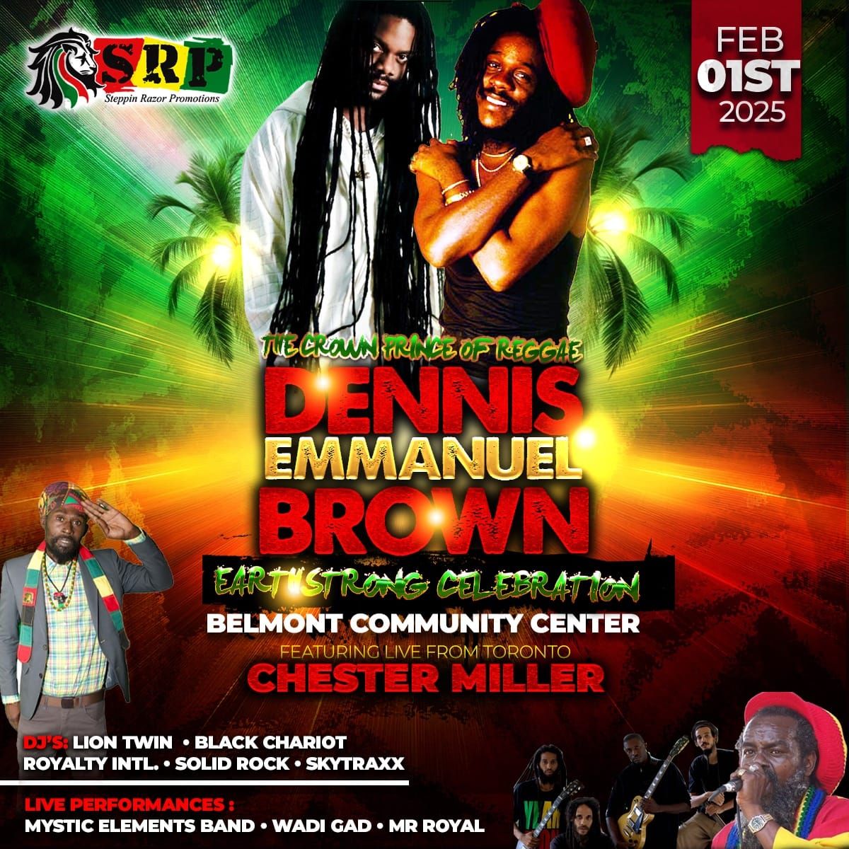 Tribute to Dennis Brown feat CHESTER MILLER (Live)