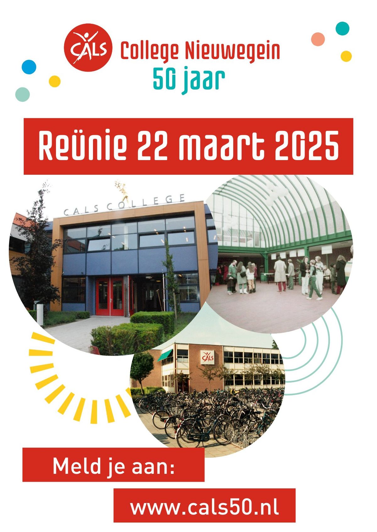 Re\u00fcnie Cals College Nieuwegein 50 jaar!