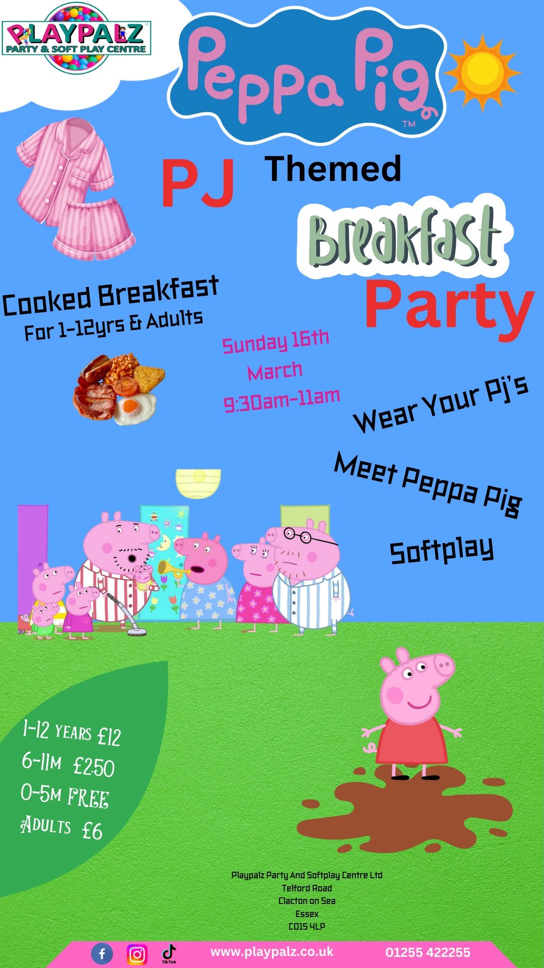 Peppa Pig Themed PJ Breaskfast Party \ud83d\udc3d 