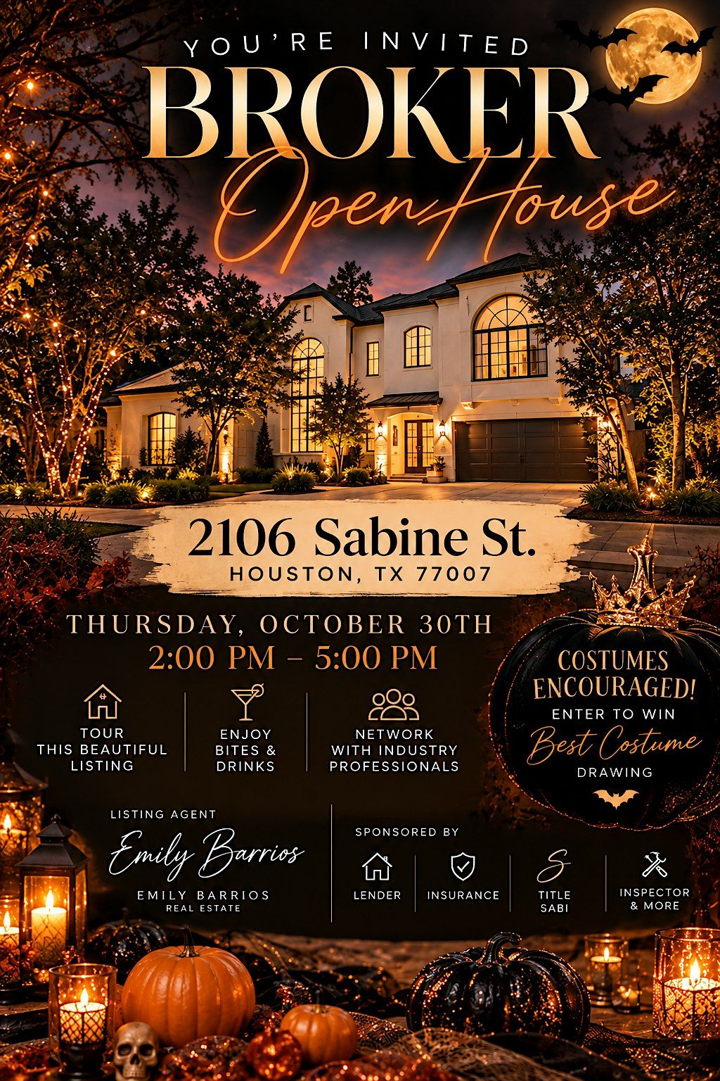Spooktacular Broker Open House, 2106 Sabine St, Houston, 30 October 2026