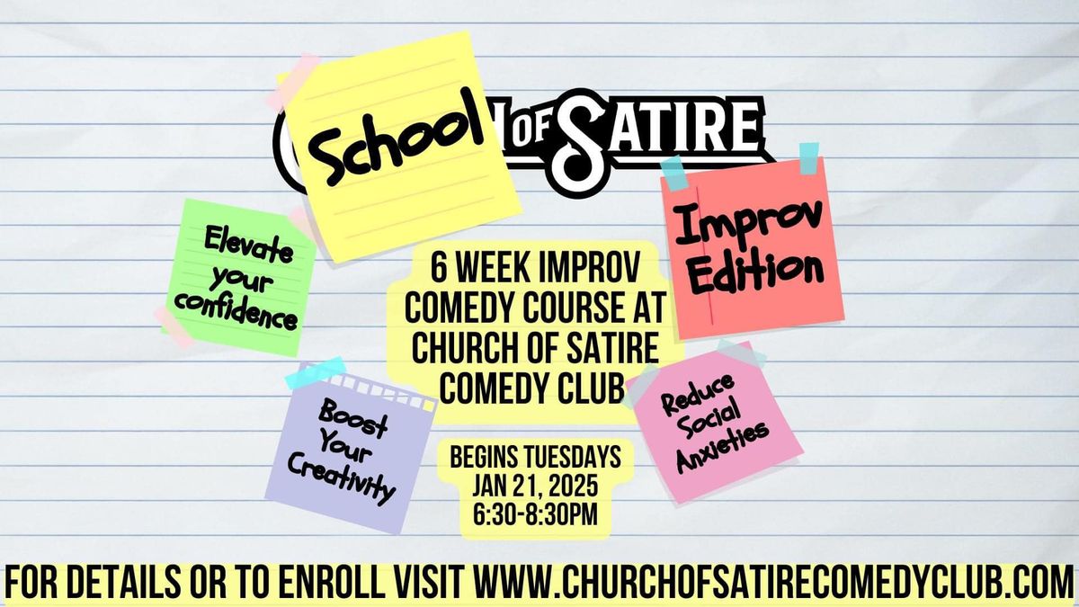 Improv Comedy Class at Church of Satire Comedy Club