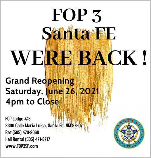 Were Back Fop Santa Fe Lodge 3 26 June 21