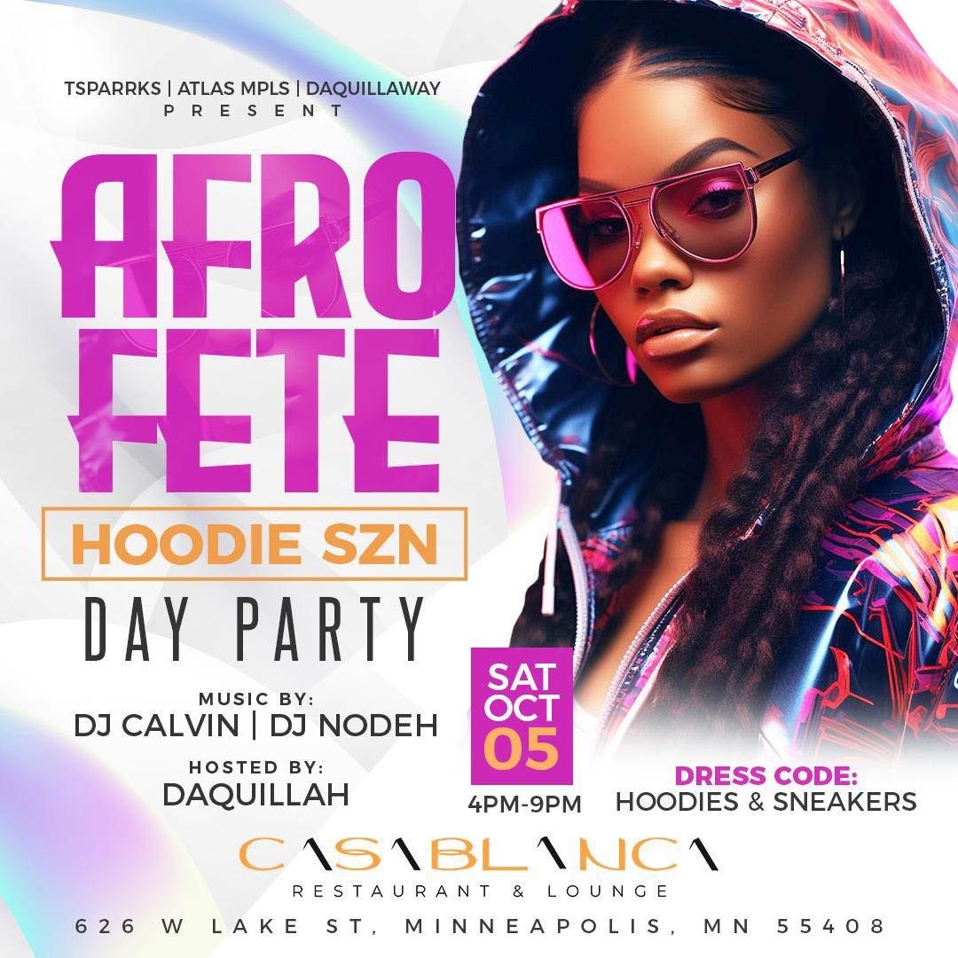 AFRO-F\u00e9T\u00e9 Day Party - Sneakers & Hoodies (Fall SZN Vibes)