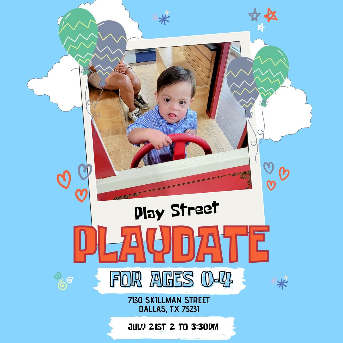 PLAY STREET MUSEUM FOR CHILDREN WITH DOWN SYNDROME AGES 0-4 + CAREGIVERS