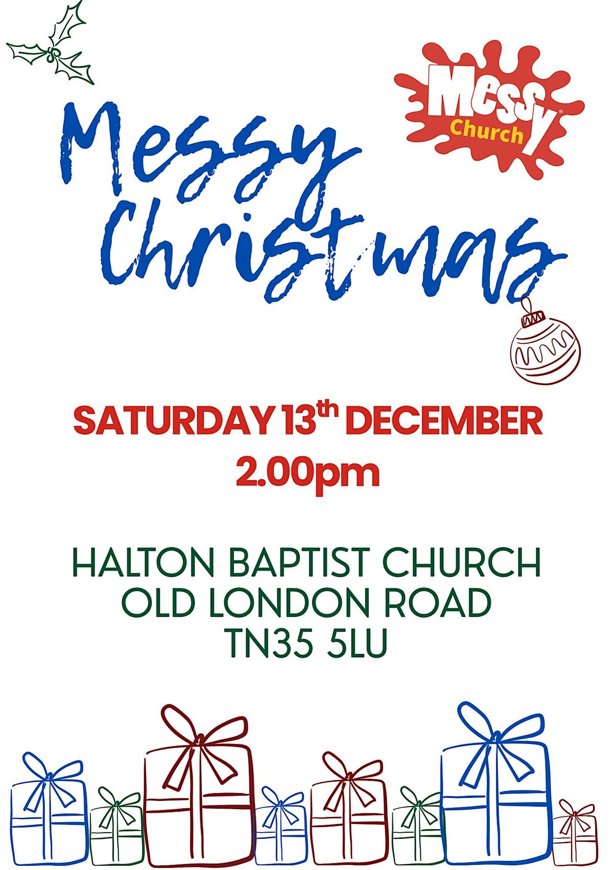 Messy Christmas at Halton Baptist Church