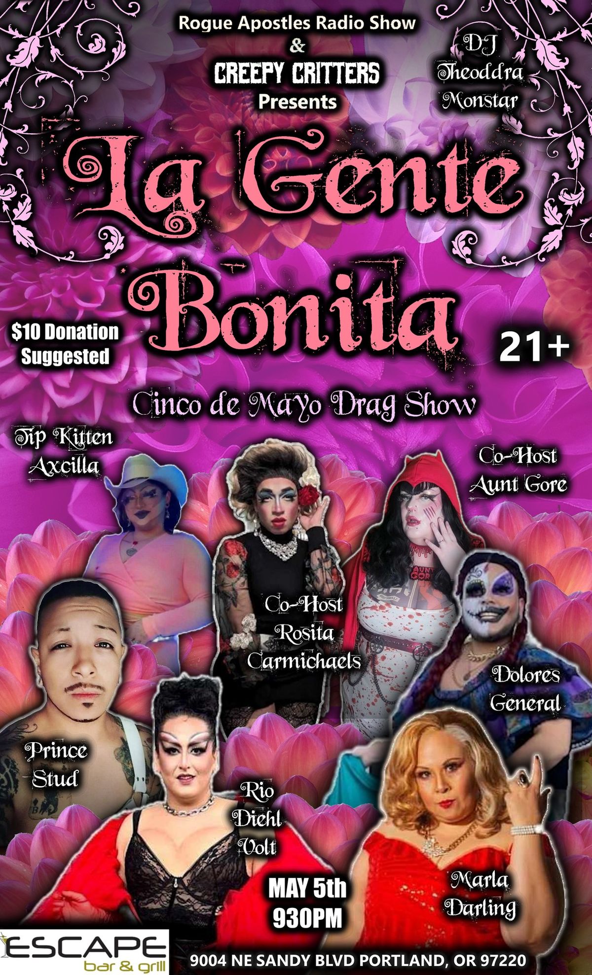 Creepy Critters presents: La Gente Bonita Cinco de Mayo Drag Show