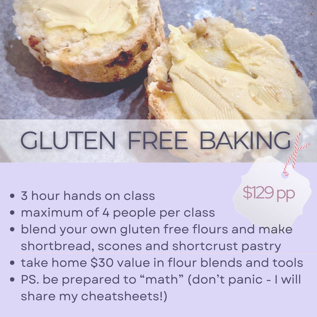 Gluten free baking class - $129 including take home flour blends