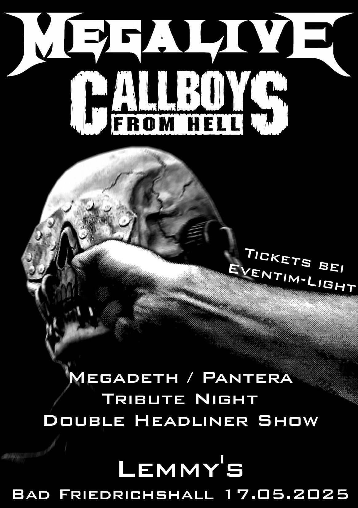 Callboy from Hell & Megalive - Tribute Night to Pantera & Megadeth 