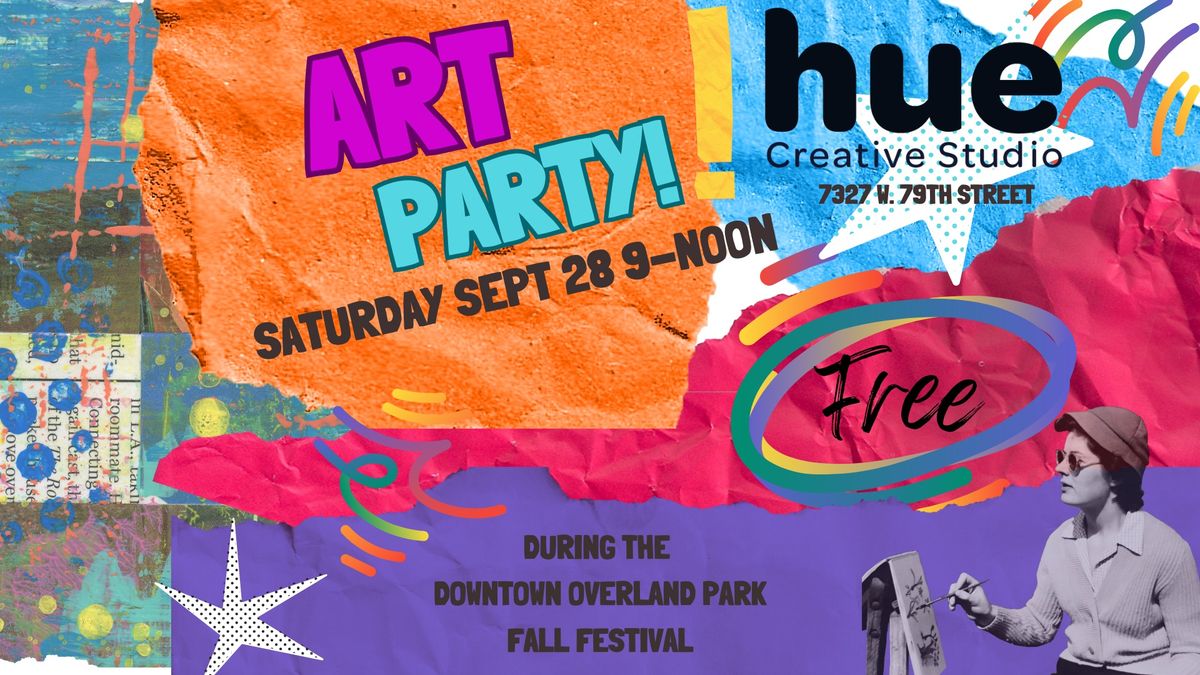 FREE Art Party @ Hue Creative Studio