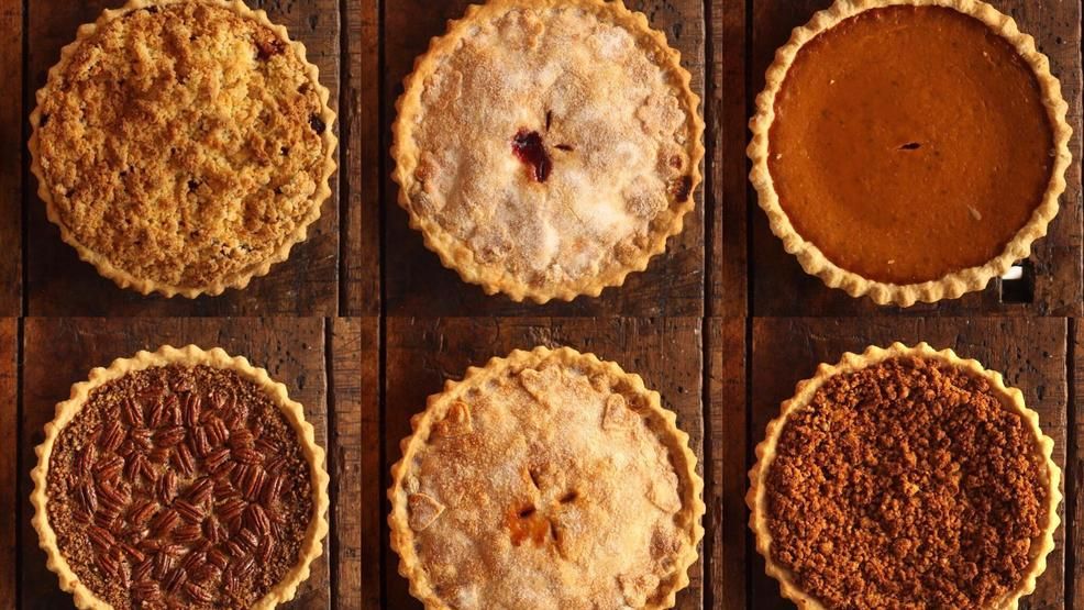 Thanksgiving pie market at the farm