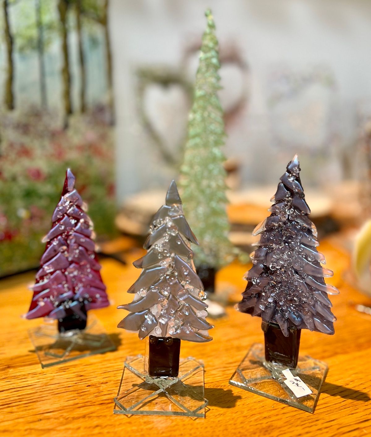 Christmas in July! Frosted Forest Fused Tree Class 7\/13- Afternoon