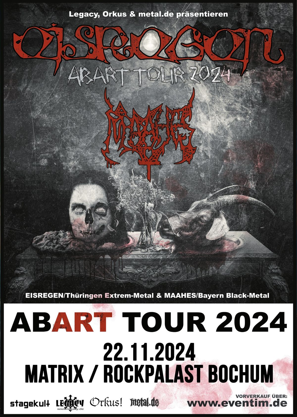 Eisregen + Maahes | Abart Tour 2024 | 22.11.24 | Matrix, Bochum