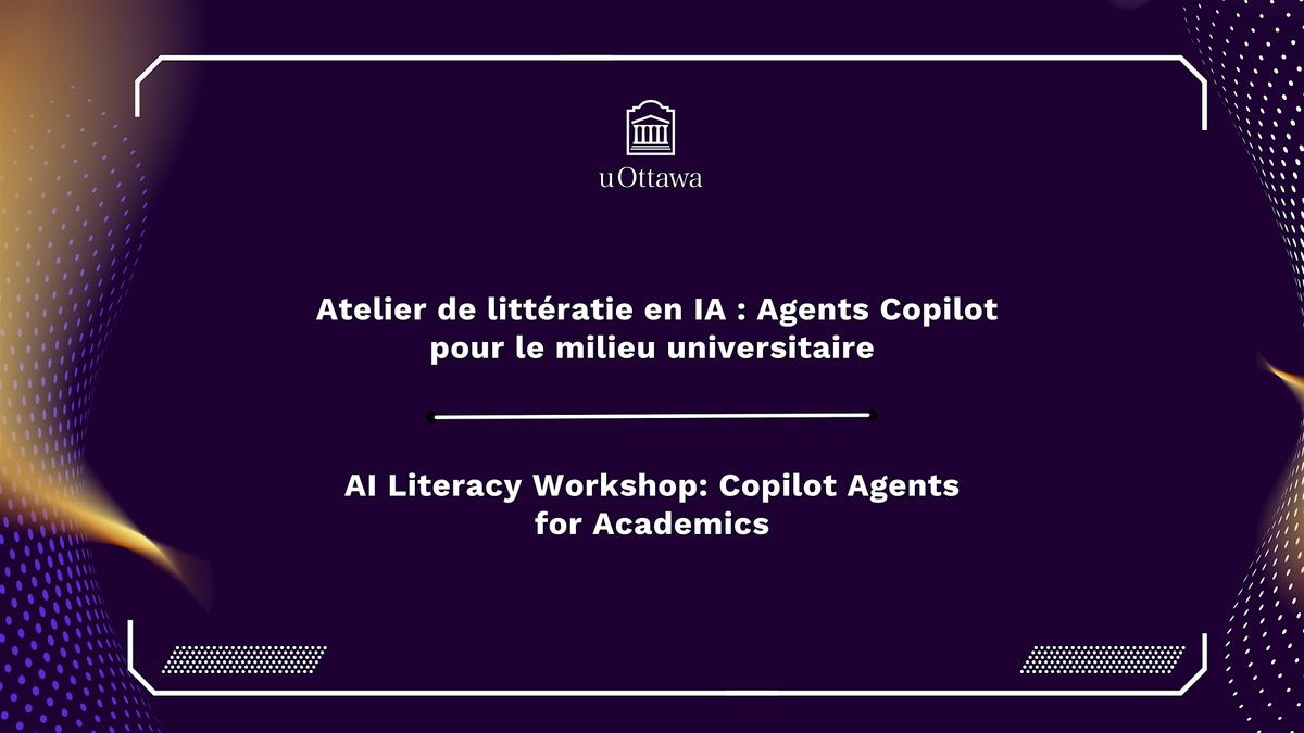 Atelier de litt\u00e9ratie en IA | AI Literacy Workshop