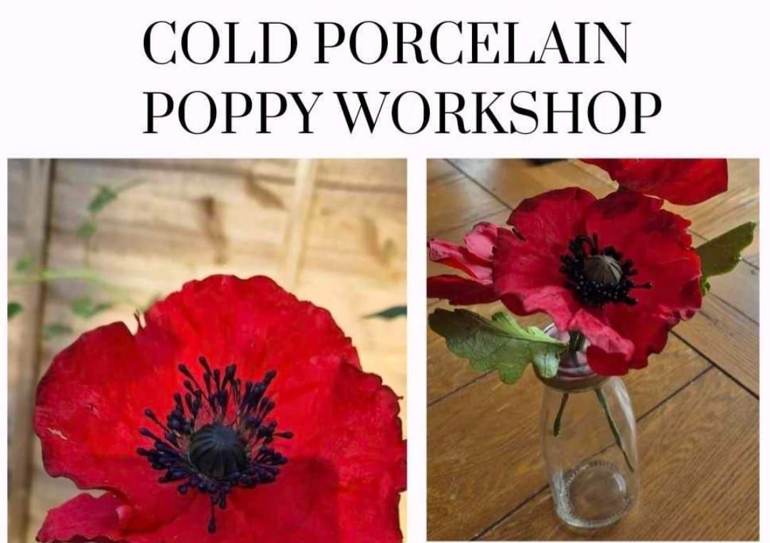 Cold Porcelain Poppy Workshop