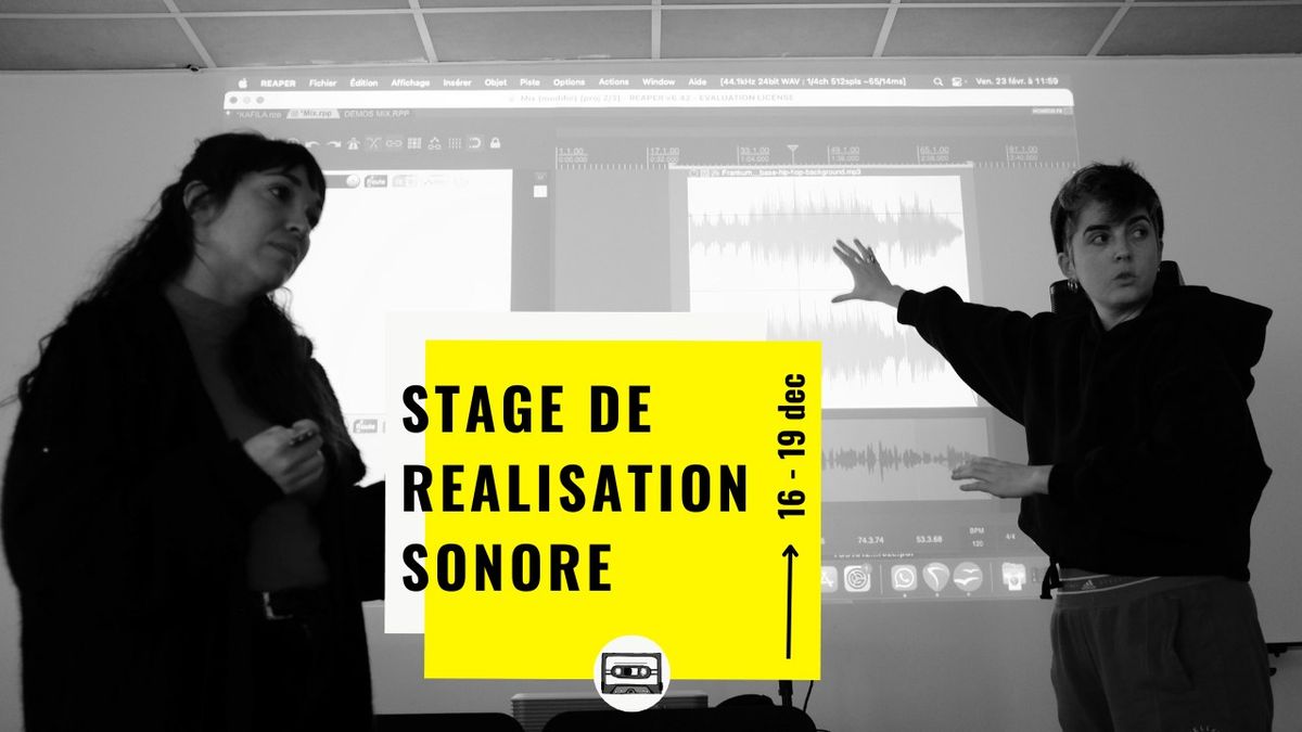 Stage de r\u00e9alisation sonore - niveau interm\u00e9diaire