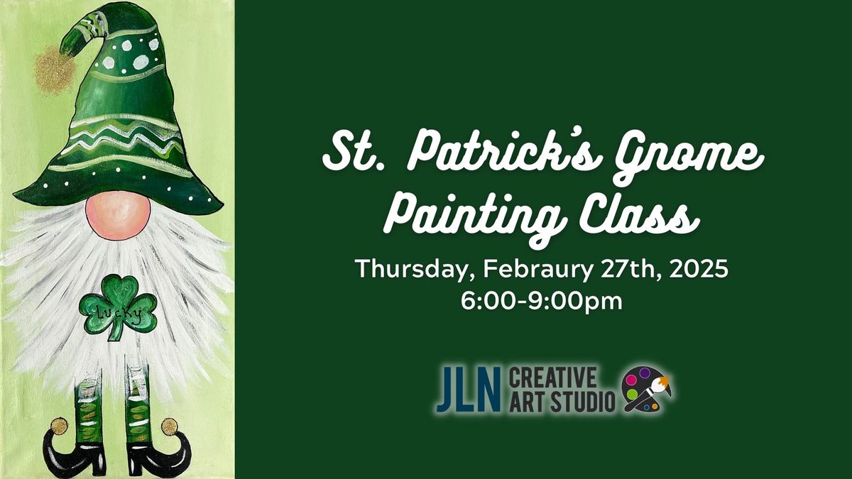 St. Patrick's Gnome Painting Class