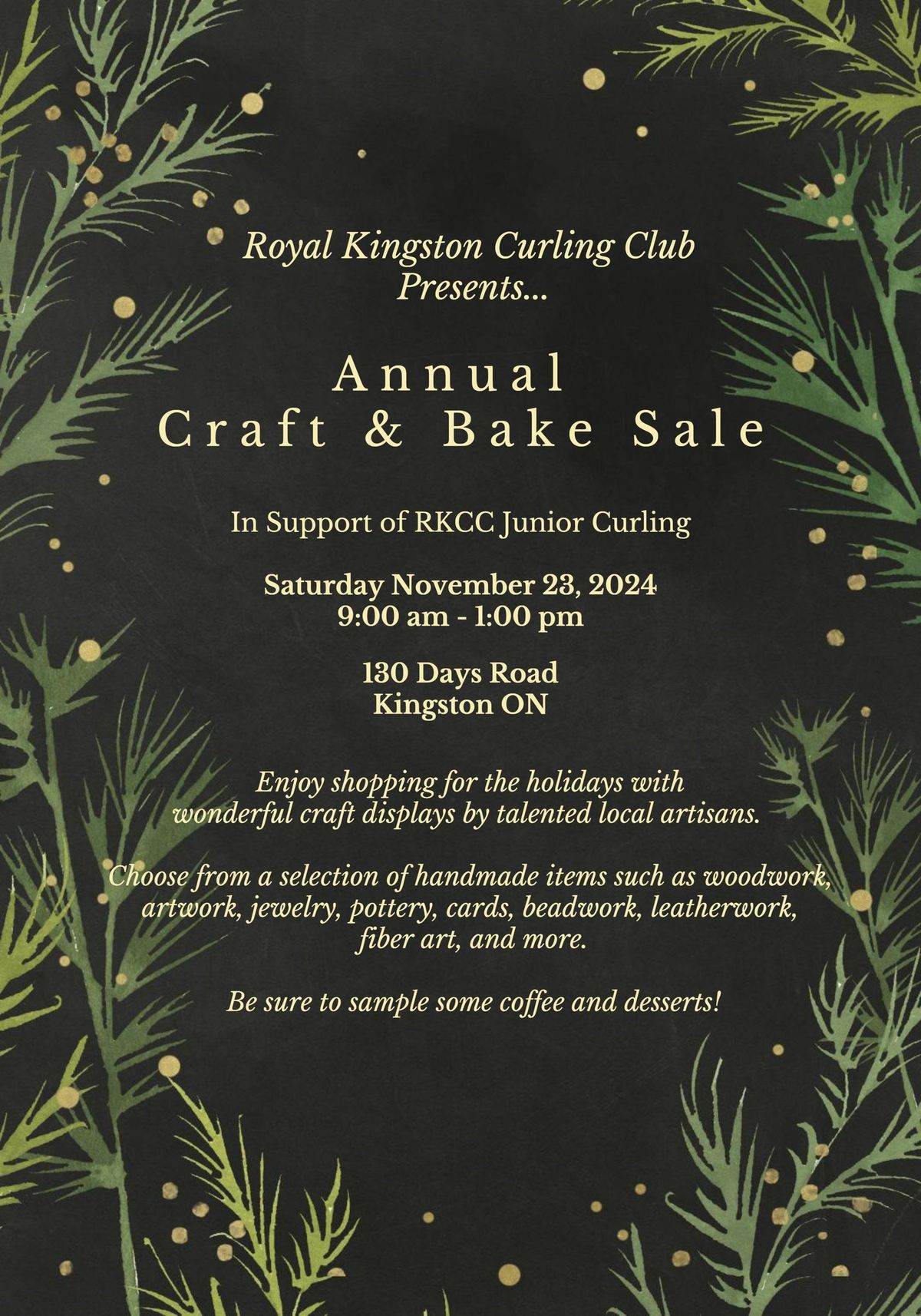 Annual Craft & Bake Sale