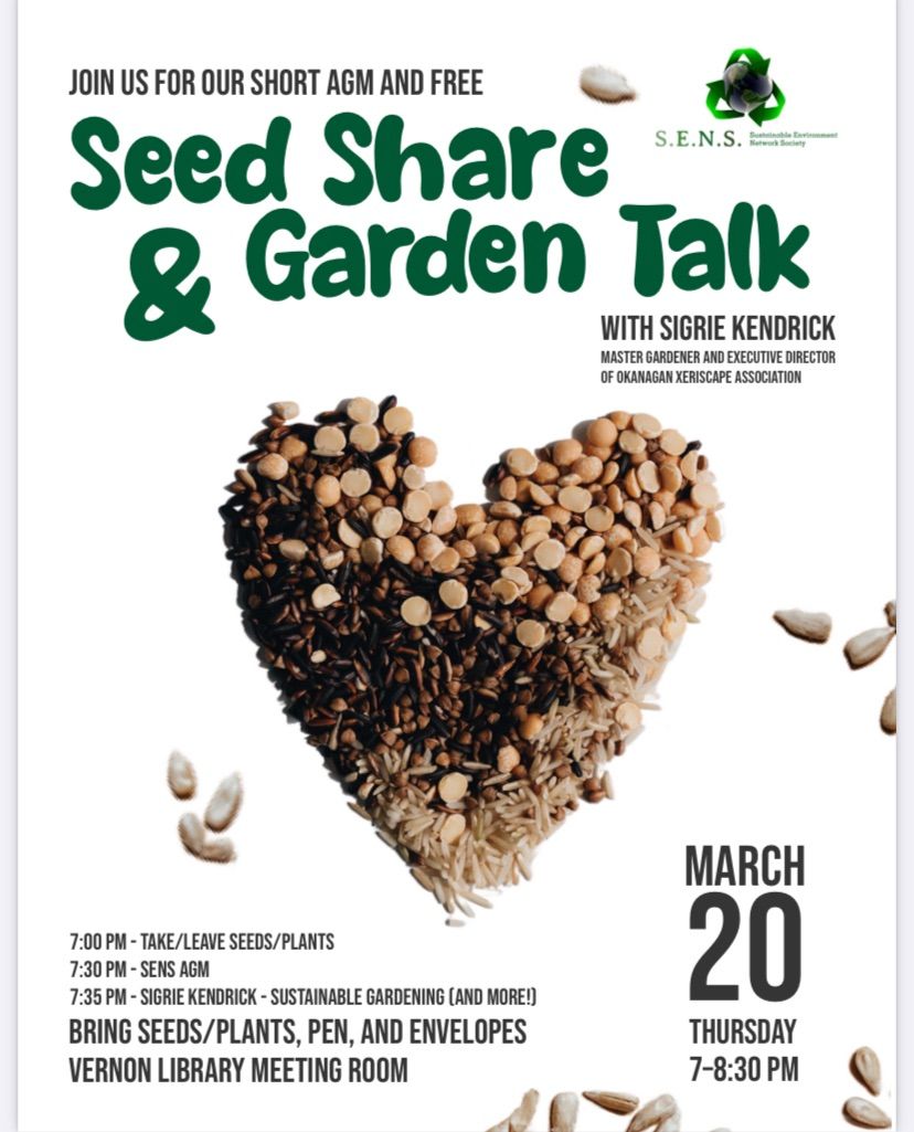 Seed Share & Garden Talk with Sigrie Kendrick from Okanagan Xeriscape Association 