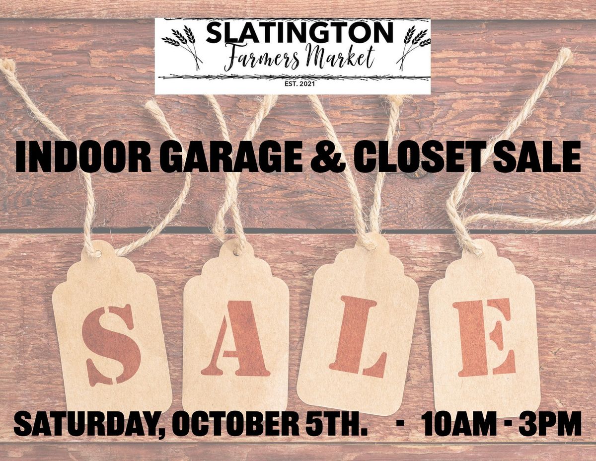 GARAGE & CLOSET SALE 