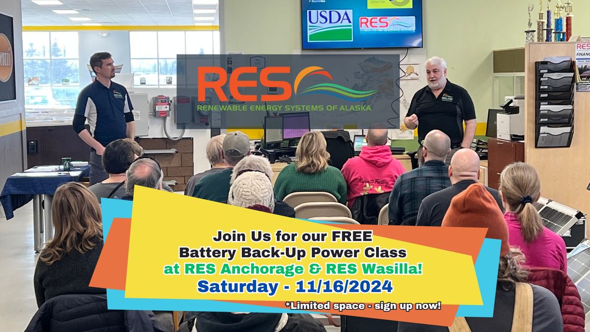 Battery Back-up Power Educational Class by RES