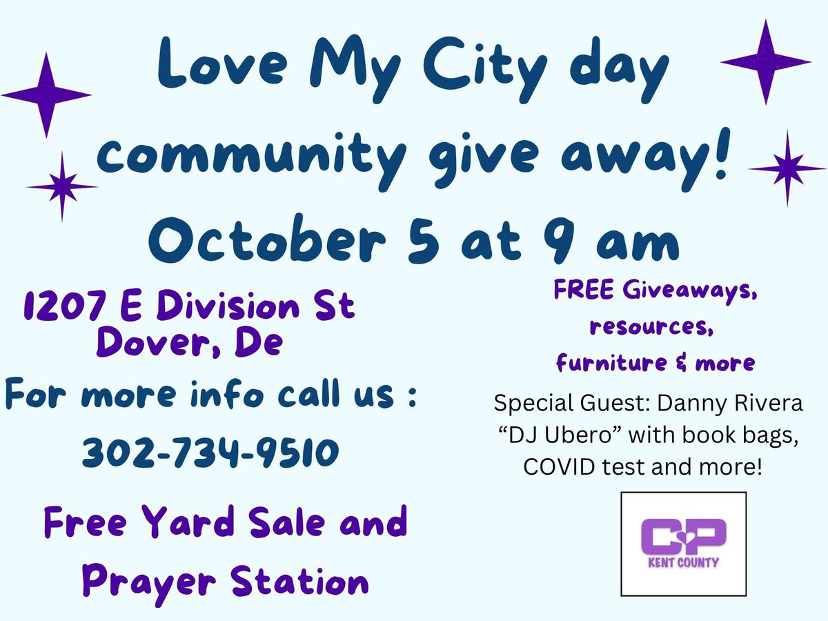 Love My City Day community giveaway and resource event