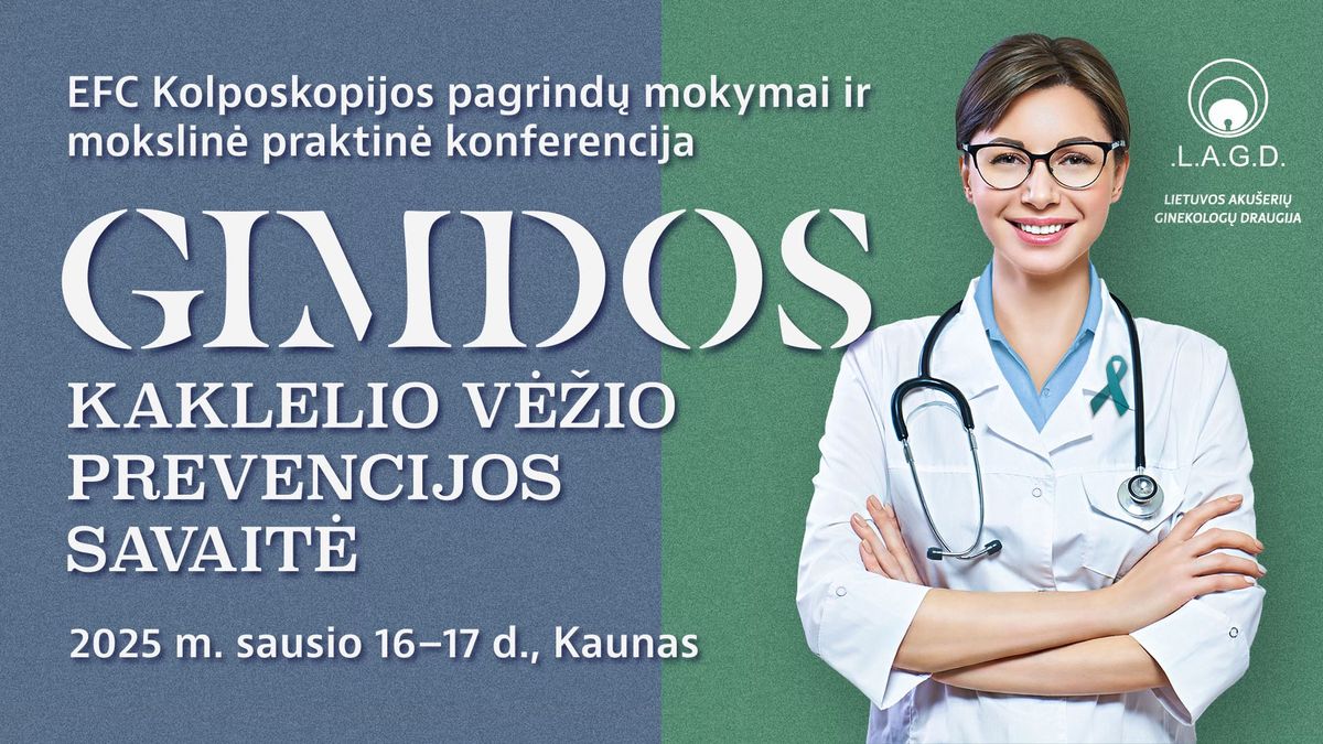 Gimdos kaklelio v\u0117\u017eio prevencijos savait\u0117 2025